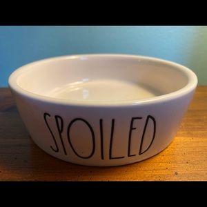 Rae Dunn Spoiled Pet Cat or Dog Dish Bowl